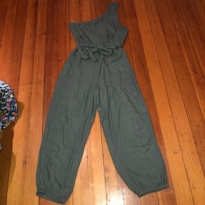 American Eagle One-Shoulder Jumpsuit